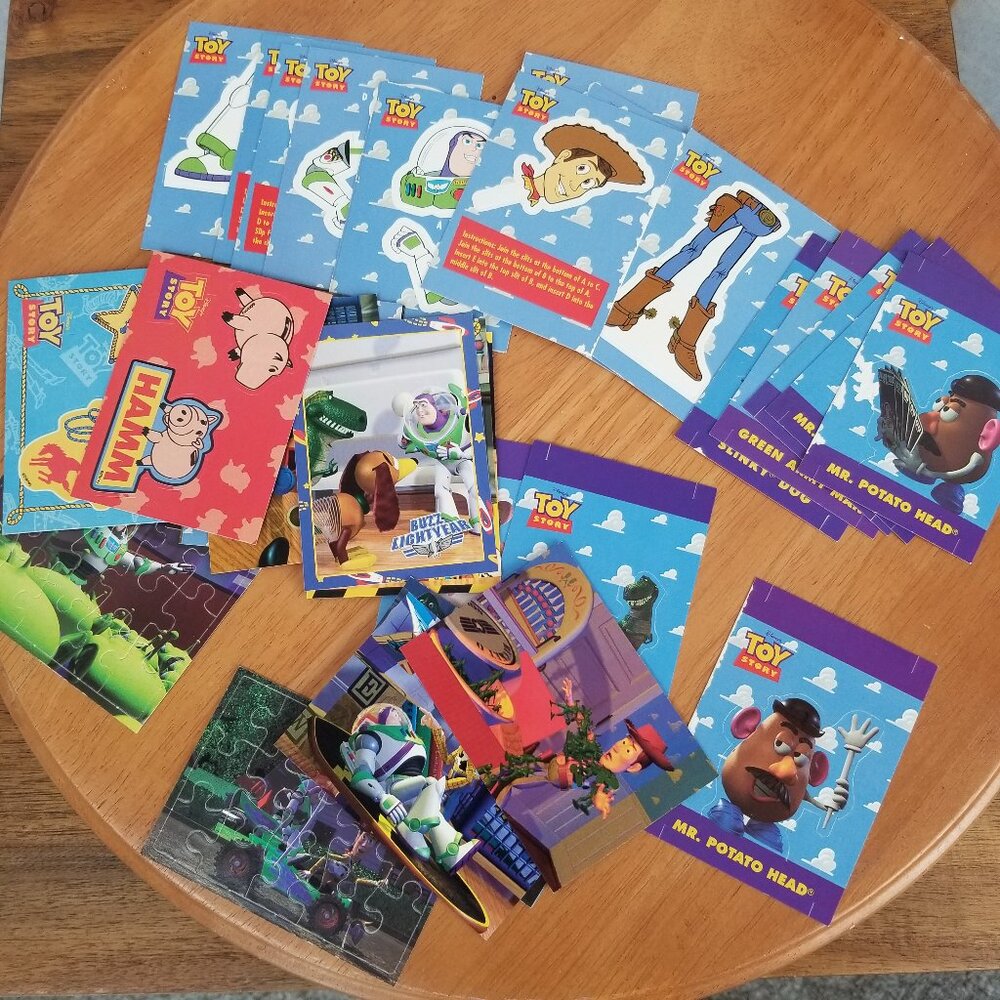 Toy Story Collectible Trading Cards Buzz Woody 1995 Disney 34 Pieces